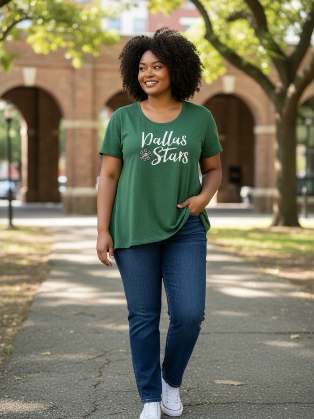 47 Women's Dallas Stars Green Short Sleeve Crew Tee